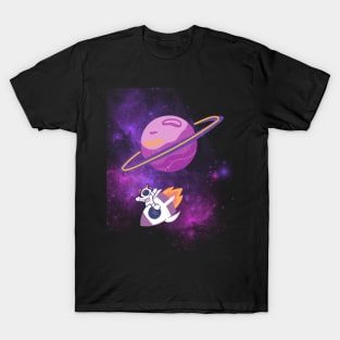 Astronaut on Rocket T-Shirt